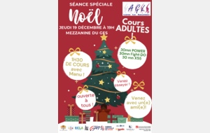 Cours Adultes, Spéciale Noël ! 