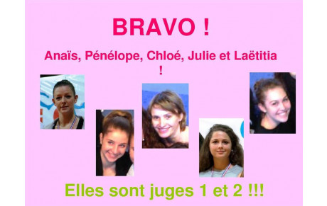 Félicitations à nos nouveaux juges !