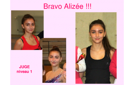 Félicitations Alizée !!! 