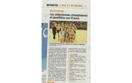8 gymnastes individuelles qualifiées au championnat de France !