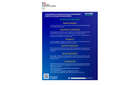 Les nouvelles mesures sanitaires ...