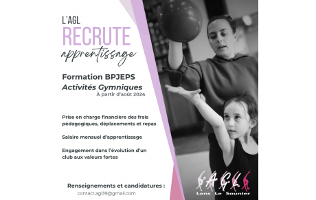 L'AGL recrute ! 